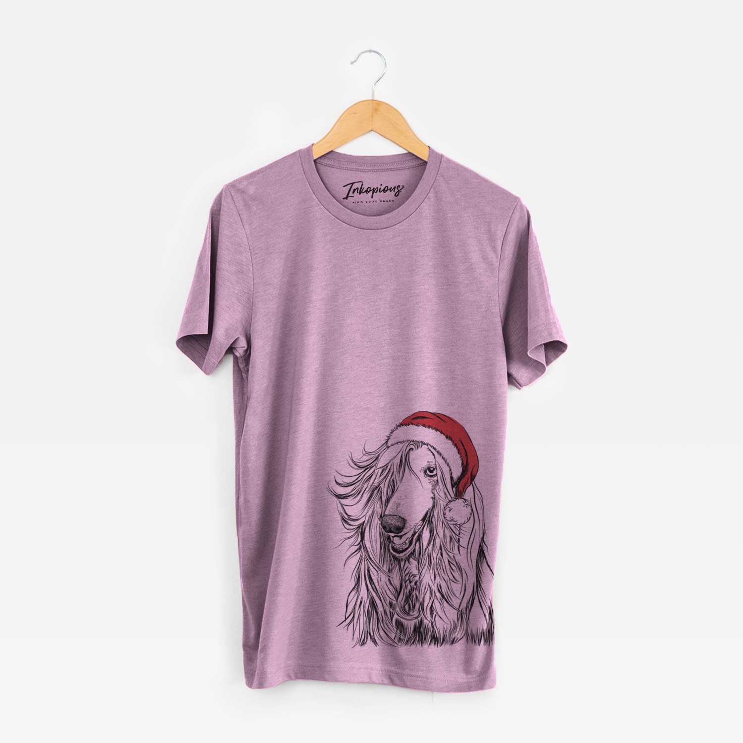 Santa Sterling the Afghan Hound - Unisex Crewneck