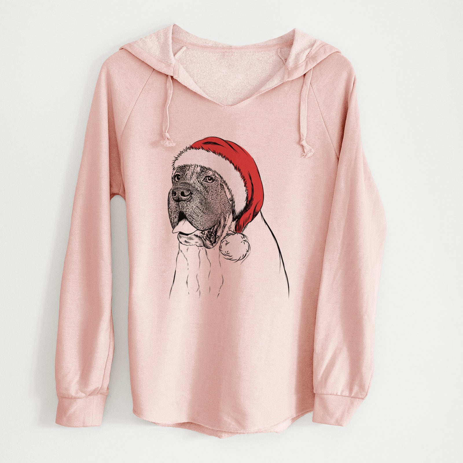 Santa Sterling the English Mastiff - Cali Wave Hooded Sweatshirt