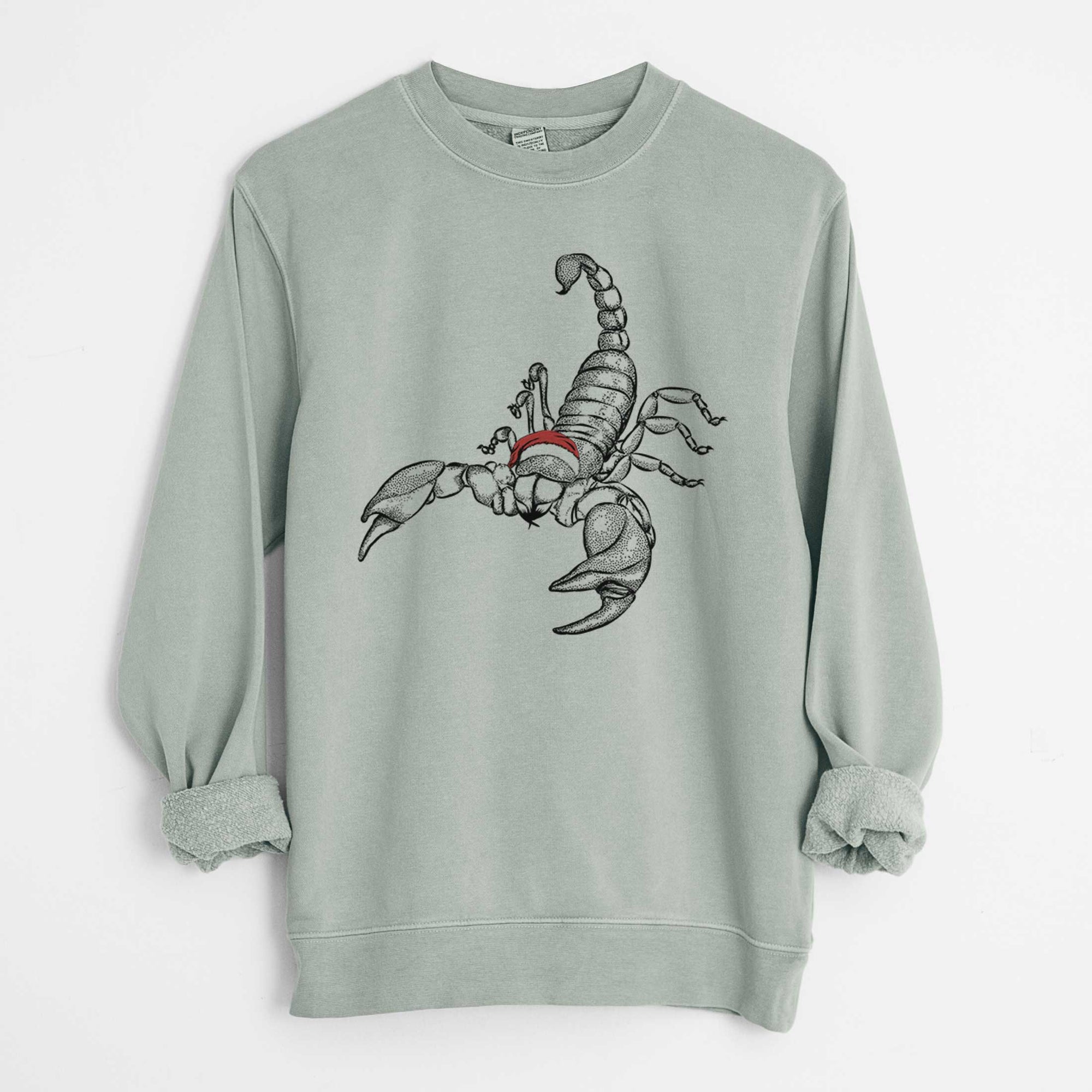 Santa Sting the Scorpion - Unisex Pigment Dyed Crew Sweatshirt