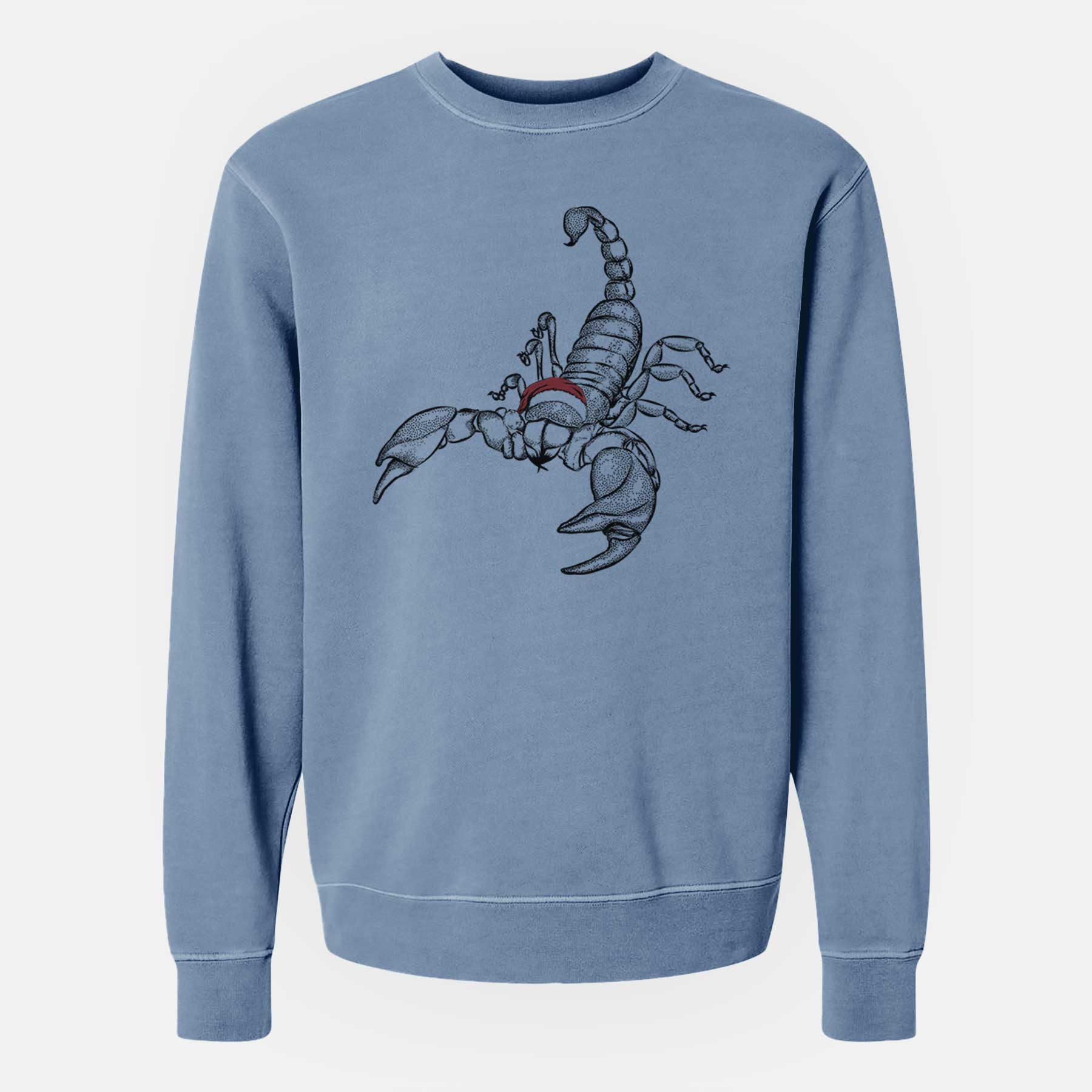 Santa Sting the Scorpion - Unisex Pigment Dyed Crew Sweatshirt