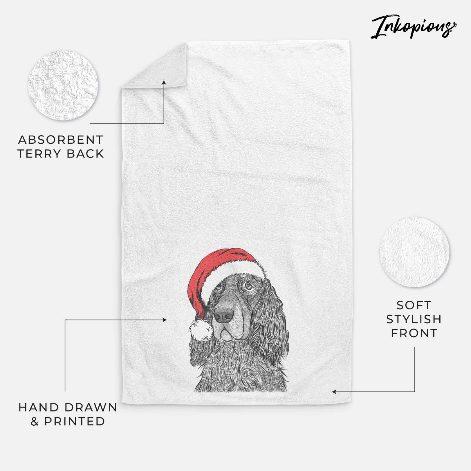 Stormy the Gordon Setter Decorative Hand Towel