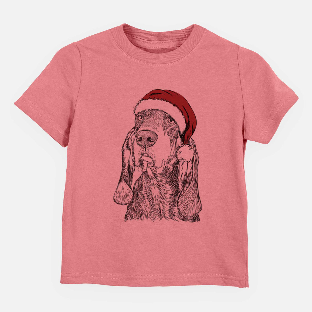 Santa Stu the Black and Tan Coonhound - Kids/Youth/Toddler Shirt