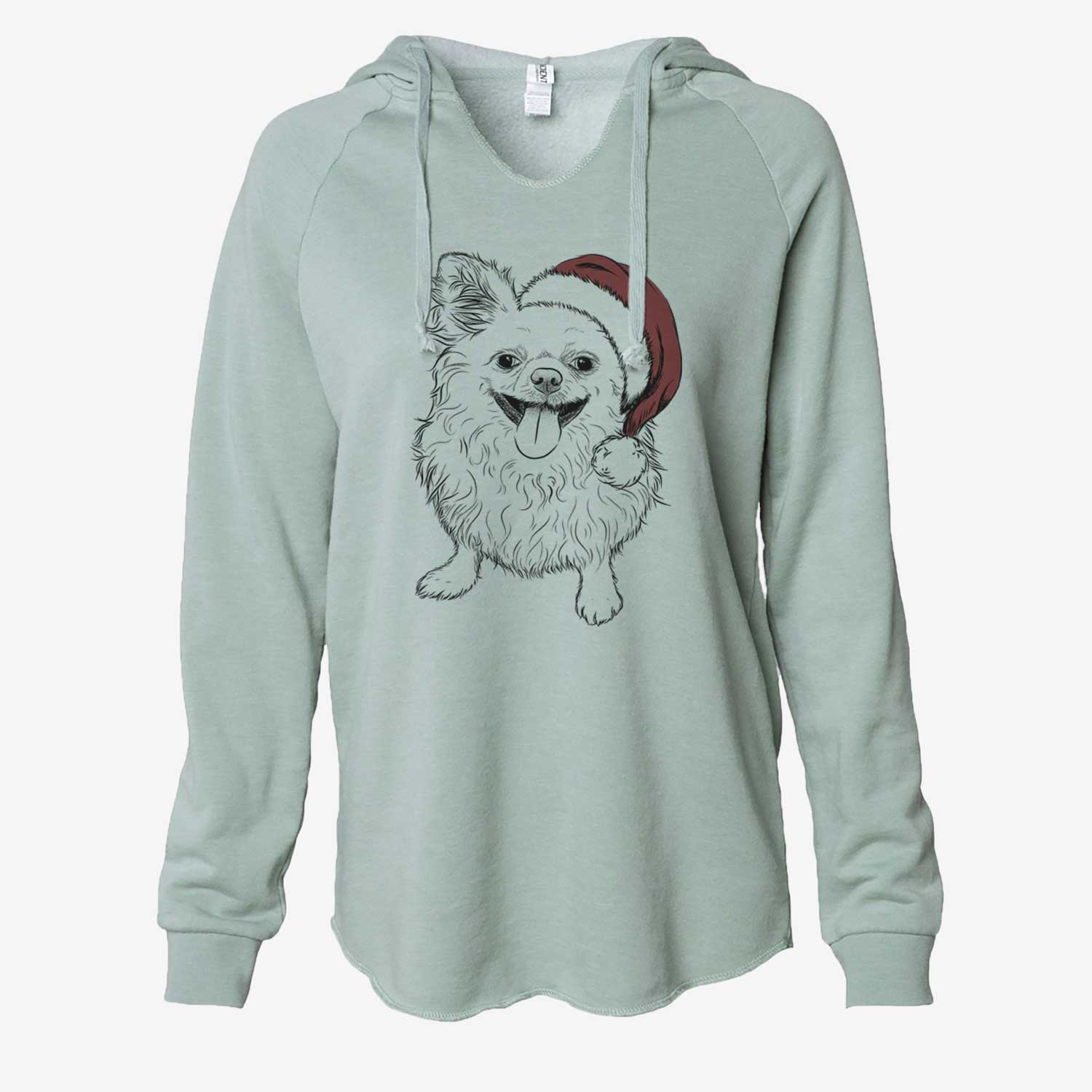 Stuart the Longhaired Chihuahua - Cali Wave Hooded Sweatshirt