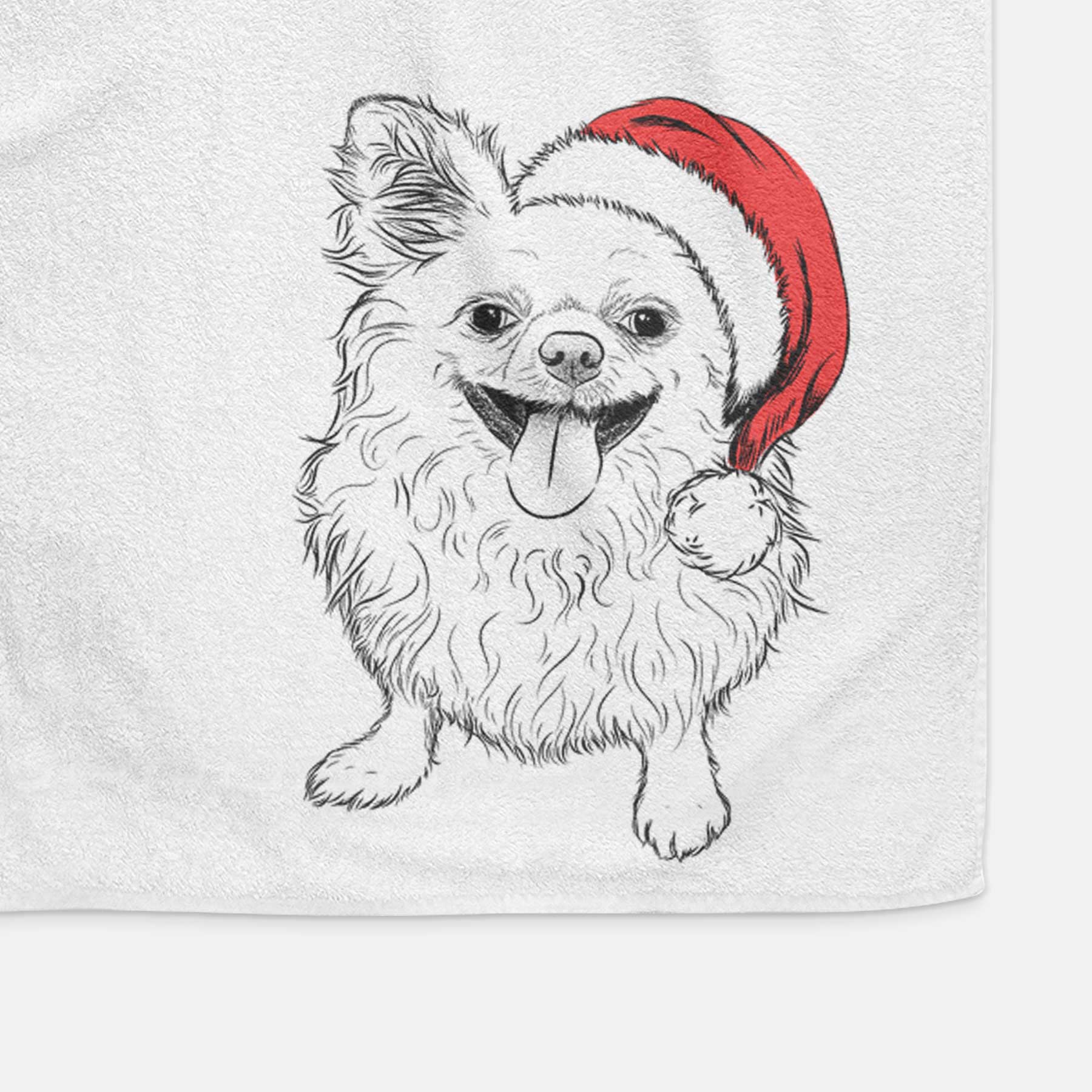 Stuart the Longhaired Chihuahua Decorative Hand Towel