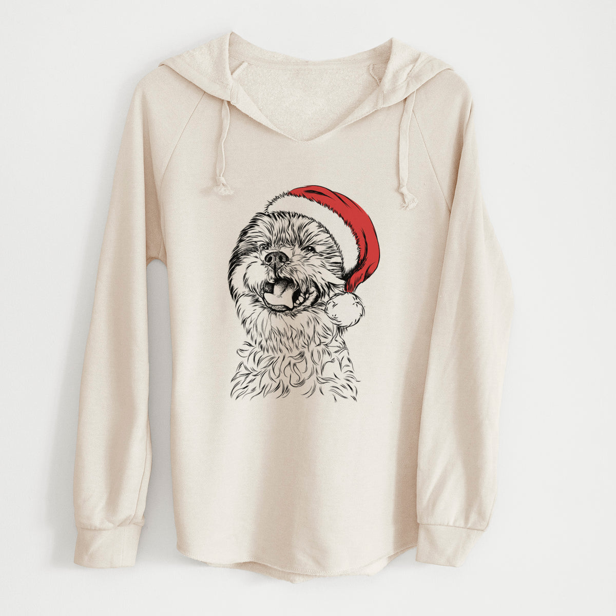 Santa Sugar the Malshi - Cali Wave Hooded Sweatshirt