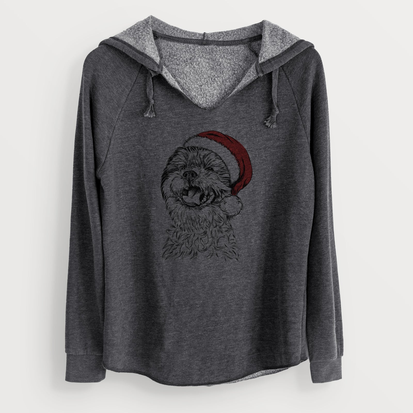 Santa Sugar the Malshi - Cali Wave Hooded Sweatshirt
