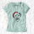 Santa Sugar the American Staffordshire Mix - Women's V-neck Shirt