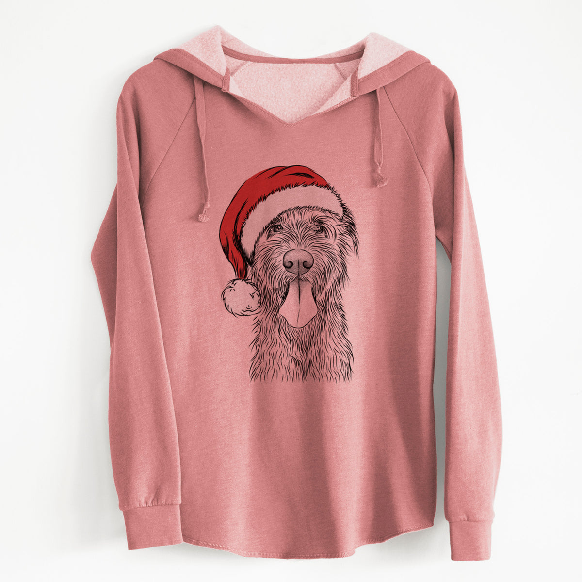 Santa Sullivan the Irish Wolfhound - Cali Wave Hooded Sweatshirt