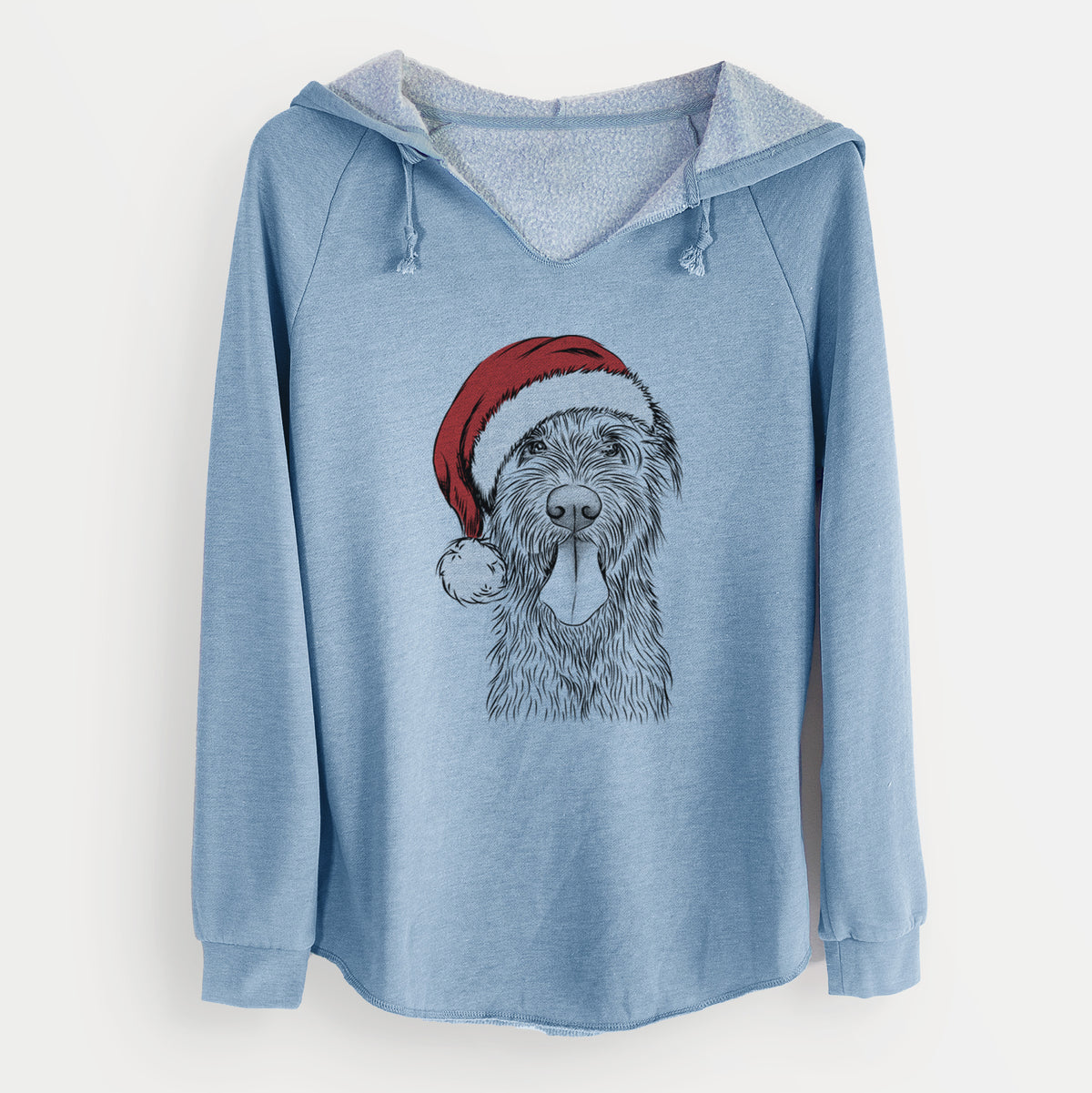 Santa Sullivan the Irish Wolfhound - Cali Wave Hooded Sweatshirt