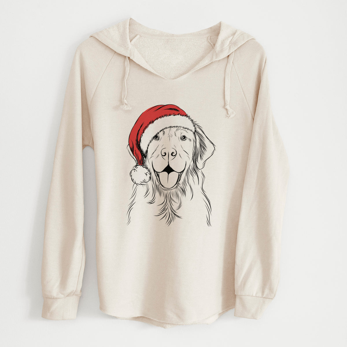 Santa Sunny the Golden Retriever - Cali Wave Hooded Sweatshirt