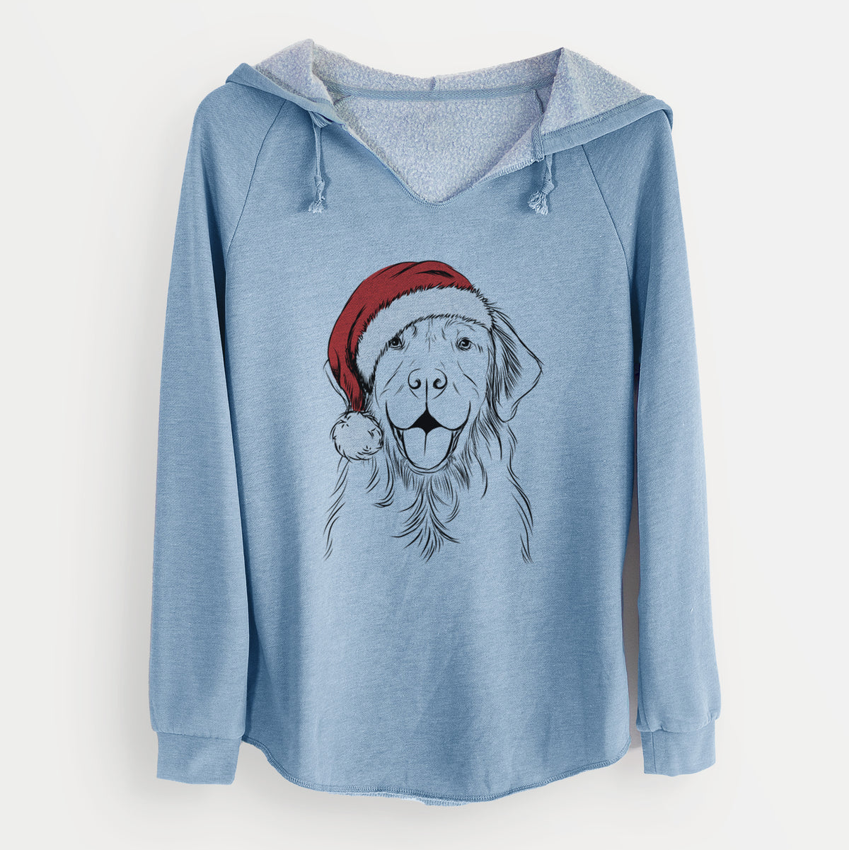 Santa Sunny the Golden Retriever - Cali Wave Hooded Sweatshirt