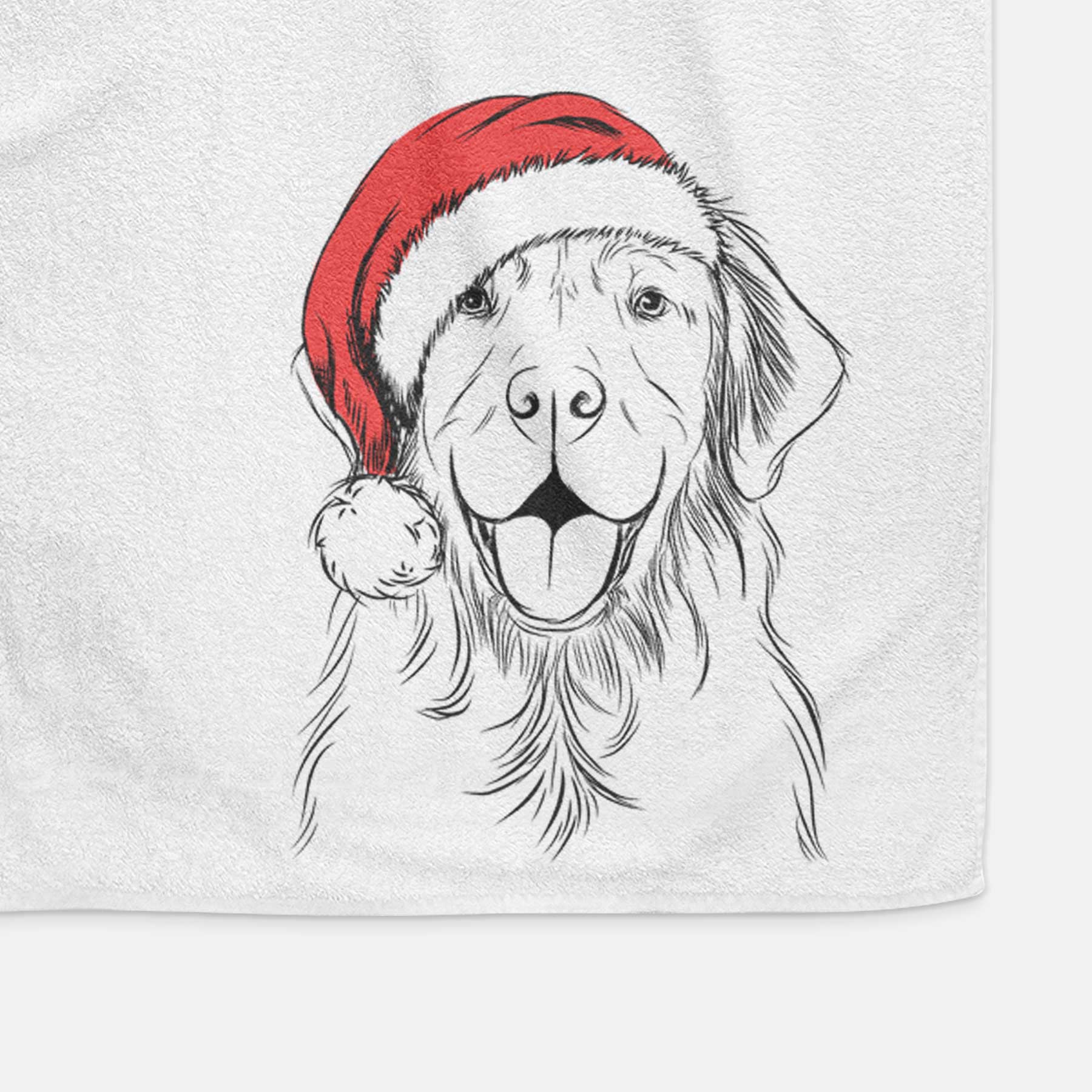 Sunny the Golden Retriever Decorative Hand Towel