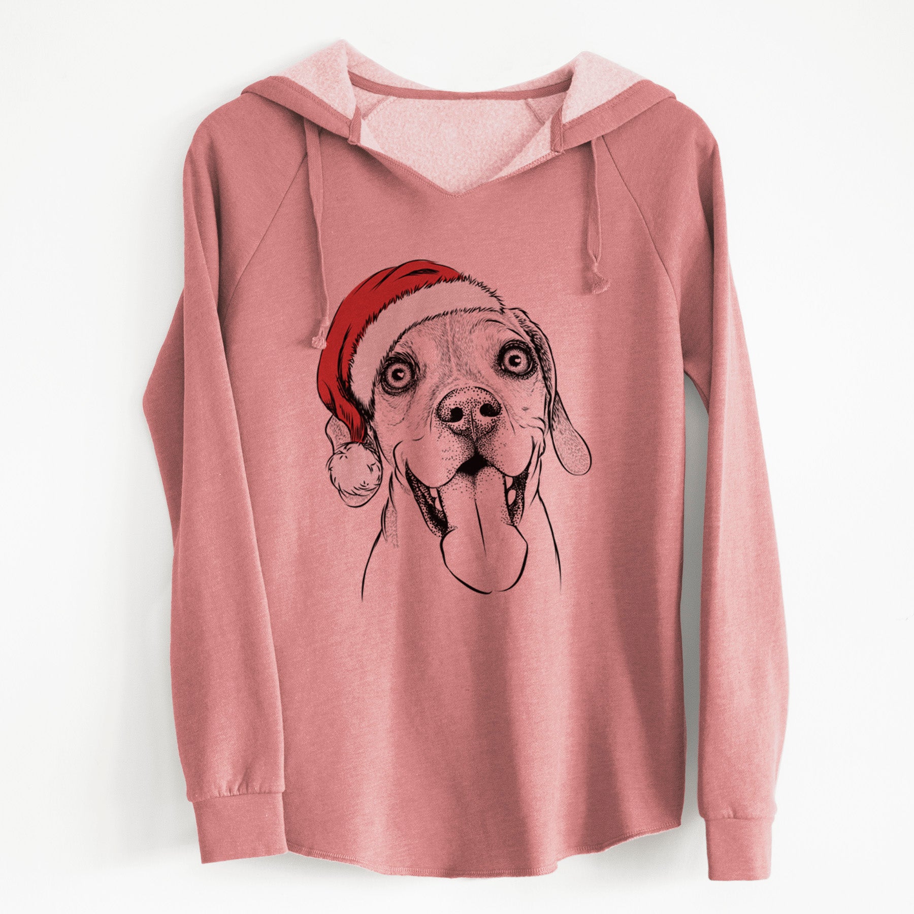 Santa Sunny the Beagle - Cali Wave Hooded Sweatshirt