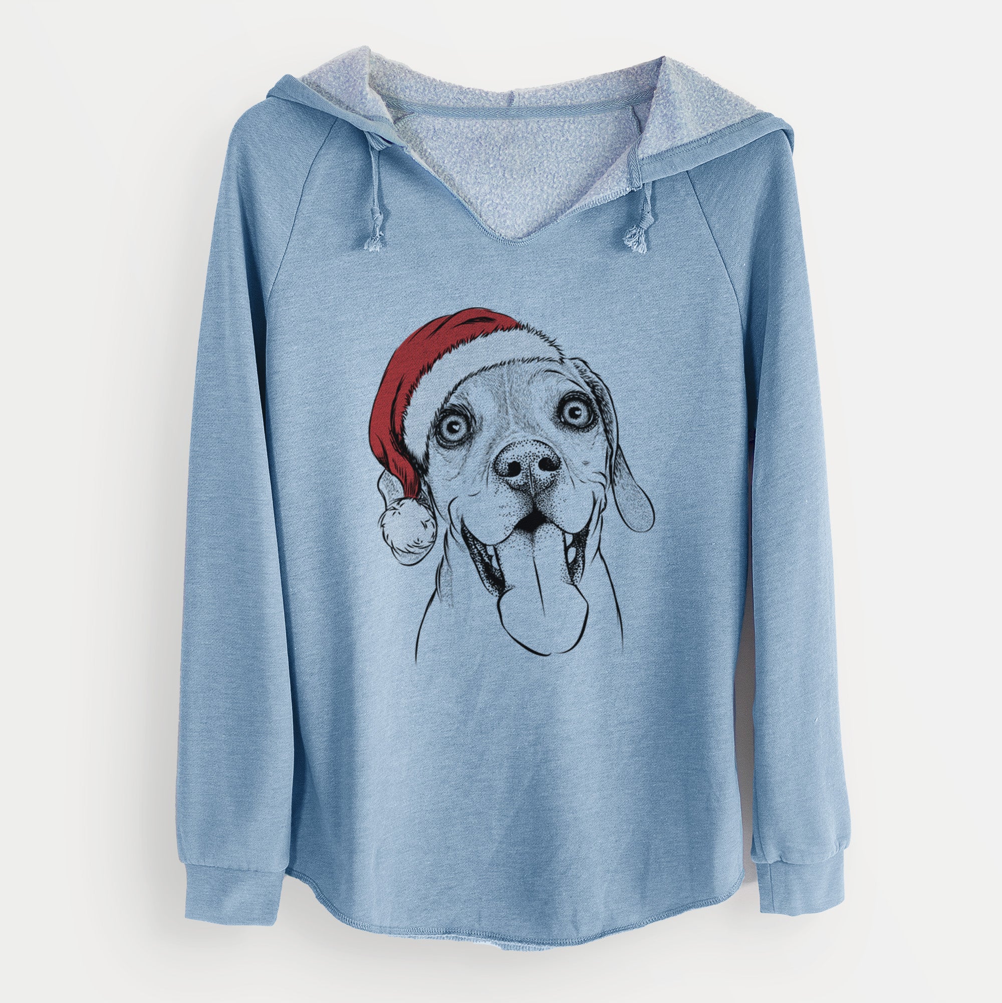 Santa Sunny the Beagle - Cali Wave Hooded Sweatshirt