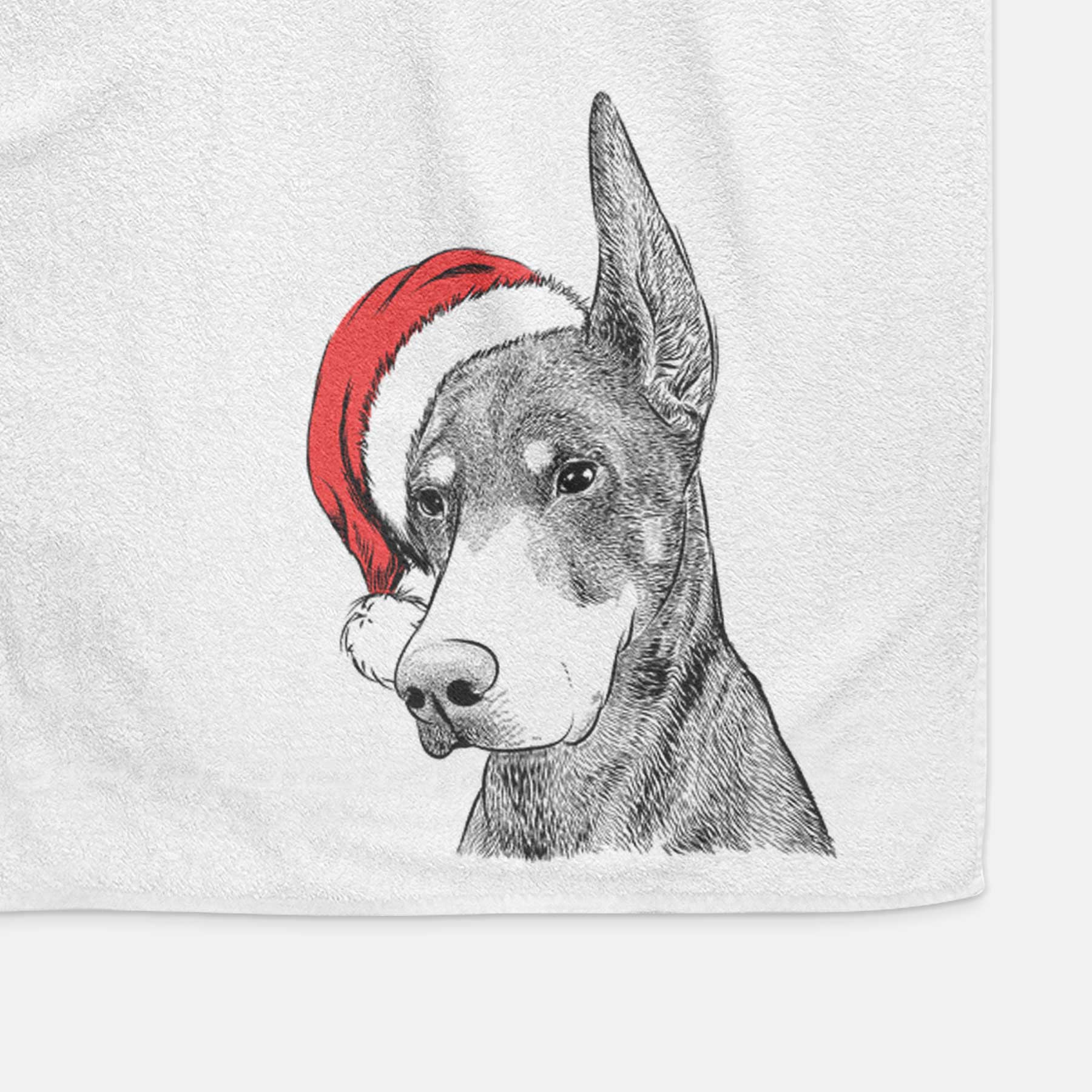 Sunny the Doberman Pinscher Decorative Hand Towel