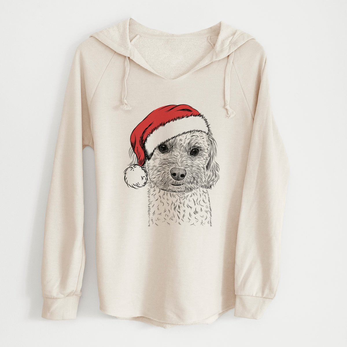 Santa Sweet George the Mixed Breed - Cali Wave Hooded Sweatshirt