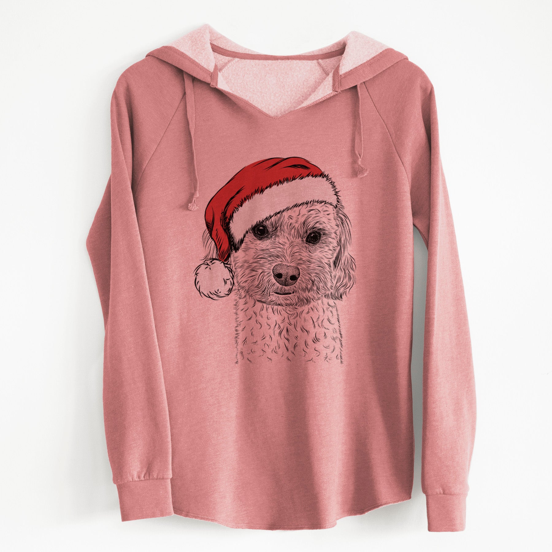 Santa Sweet George the Mixed Breed - Cali Wave Hooded Sweatshirt