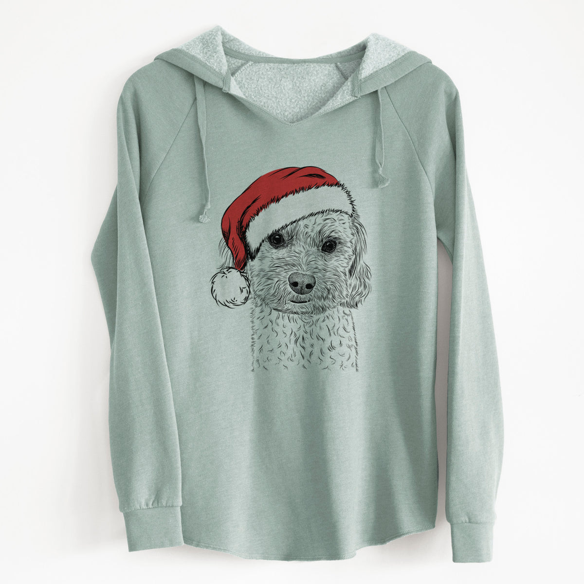 Santa Sweet George the Mixed Breed - Cali Wave Hooded Sweatshirt
