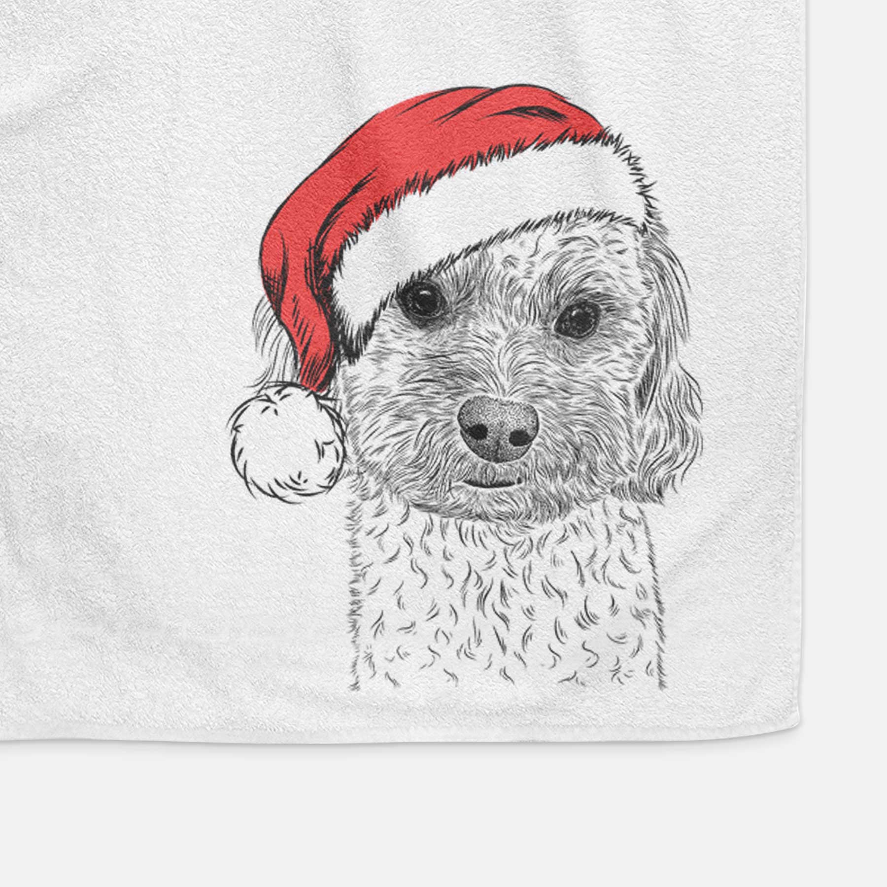 Sweet George the Mixed Breed Decorative Hand Towel