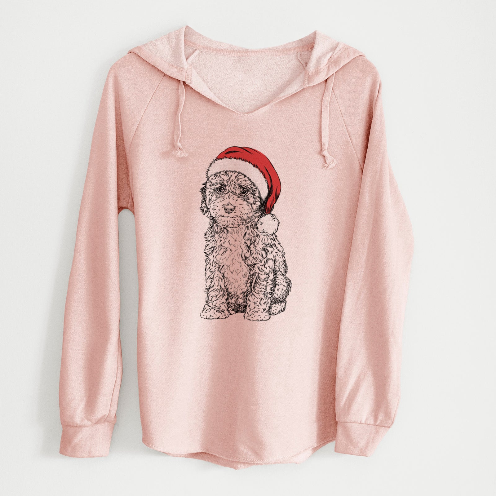 Santa Sweet Tea the Mini Doodle - Cali Wave Hooded Sweatshirt