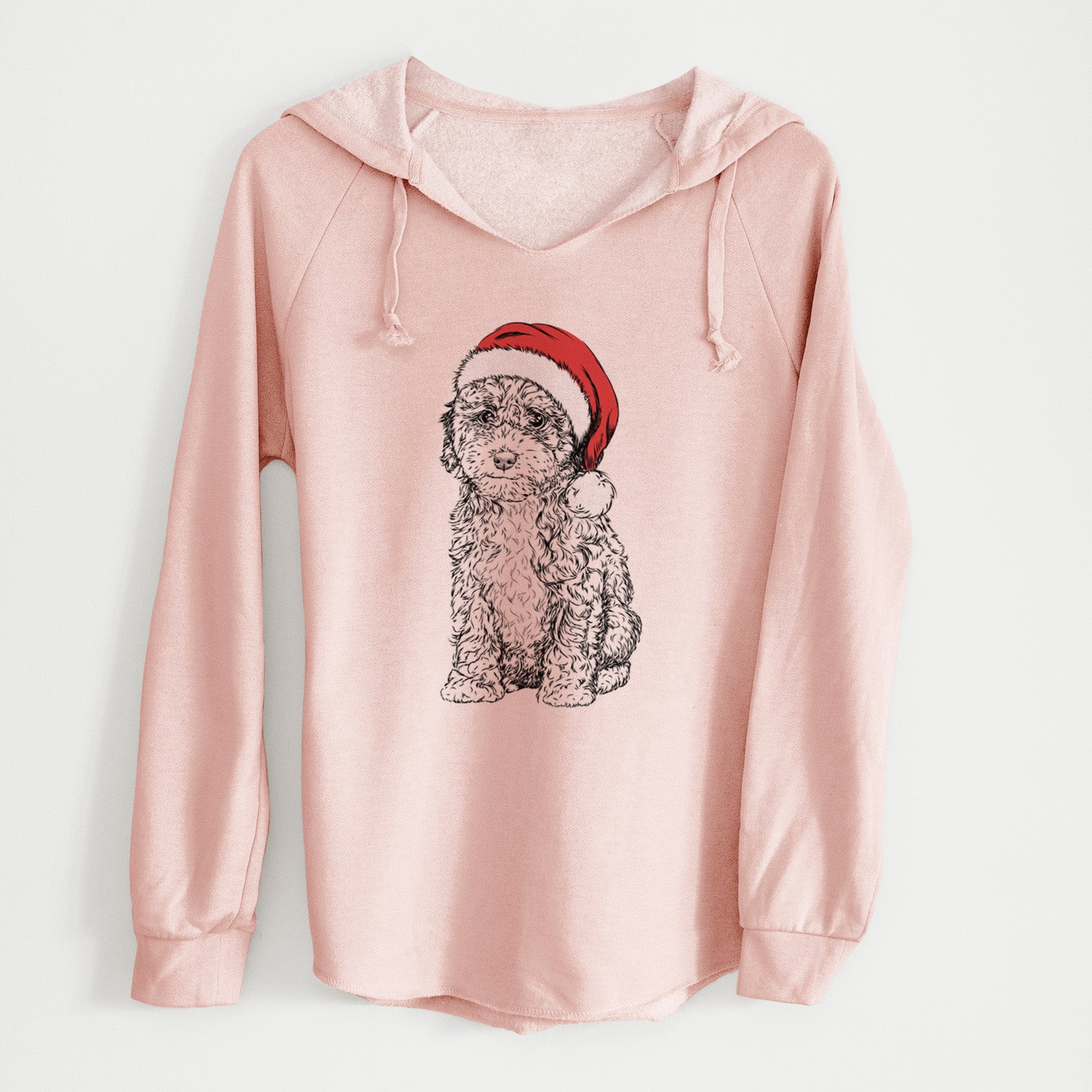 Santa Sweet Tea the Mini Doodle - Cali Wave Hooded Sweatshirt