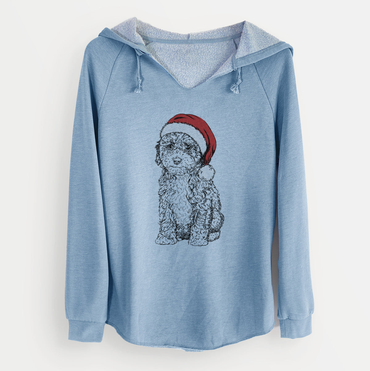 Santa Sweet Tea the Mini Doodle - Cali Wave Hooded Sweatshirt