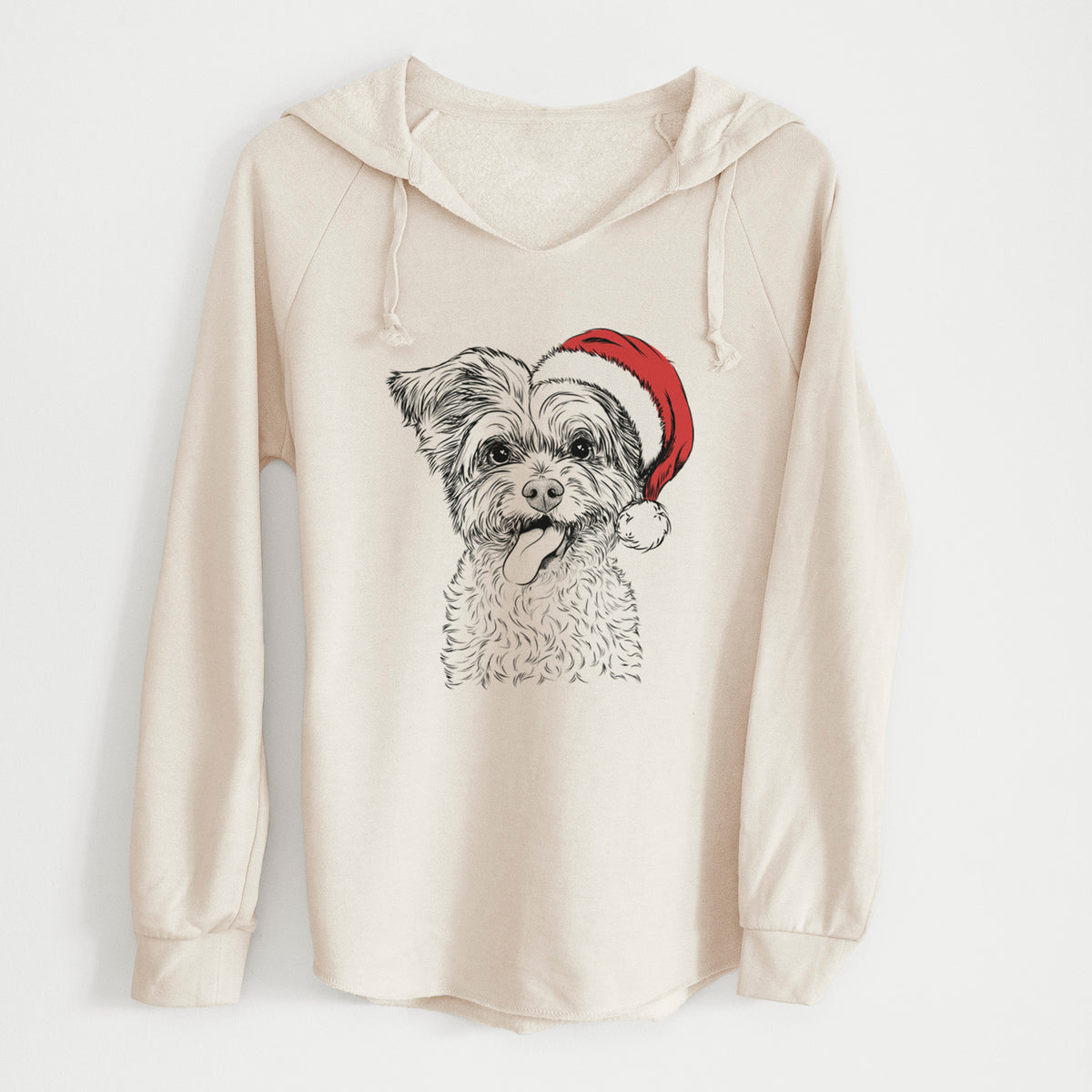 Santa Sweetie the Terrier Mix - Cali Wave Hooded Sweatshirt