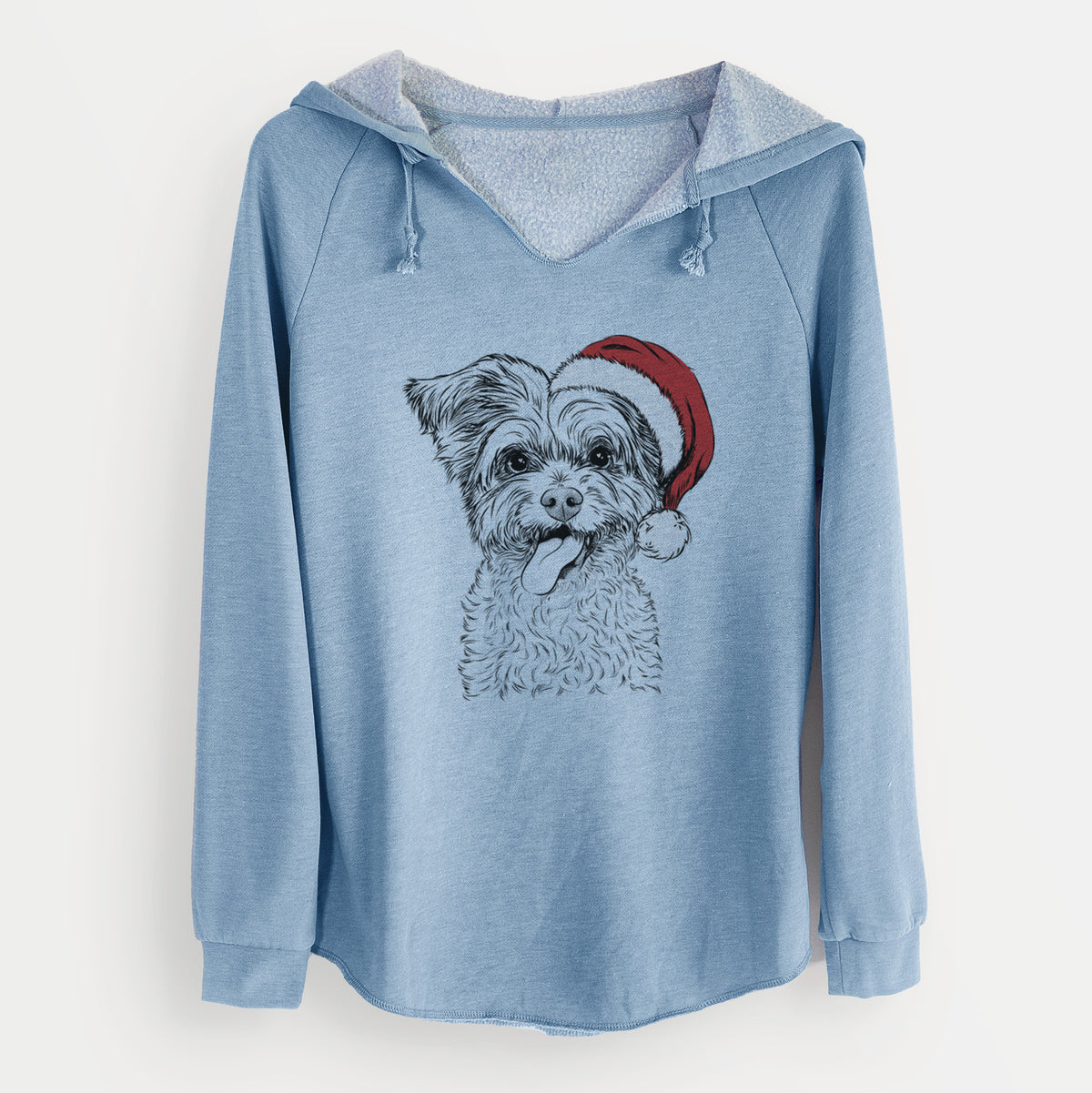Santa Sweetie the Terrier Mix - Cali Wave Hooded Sweatshirt