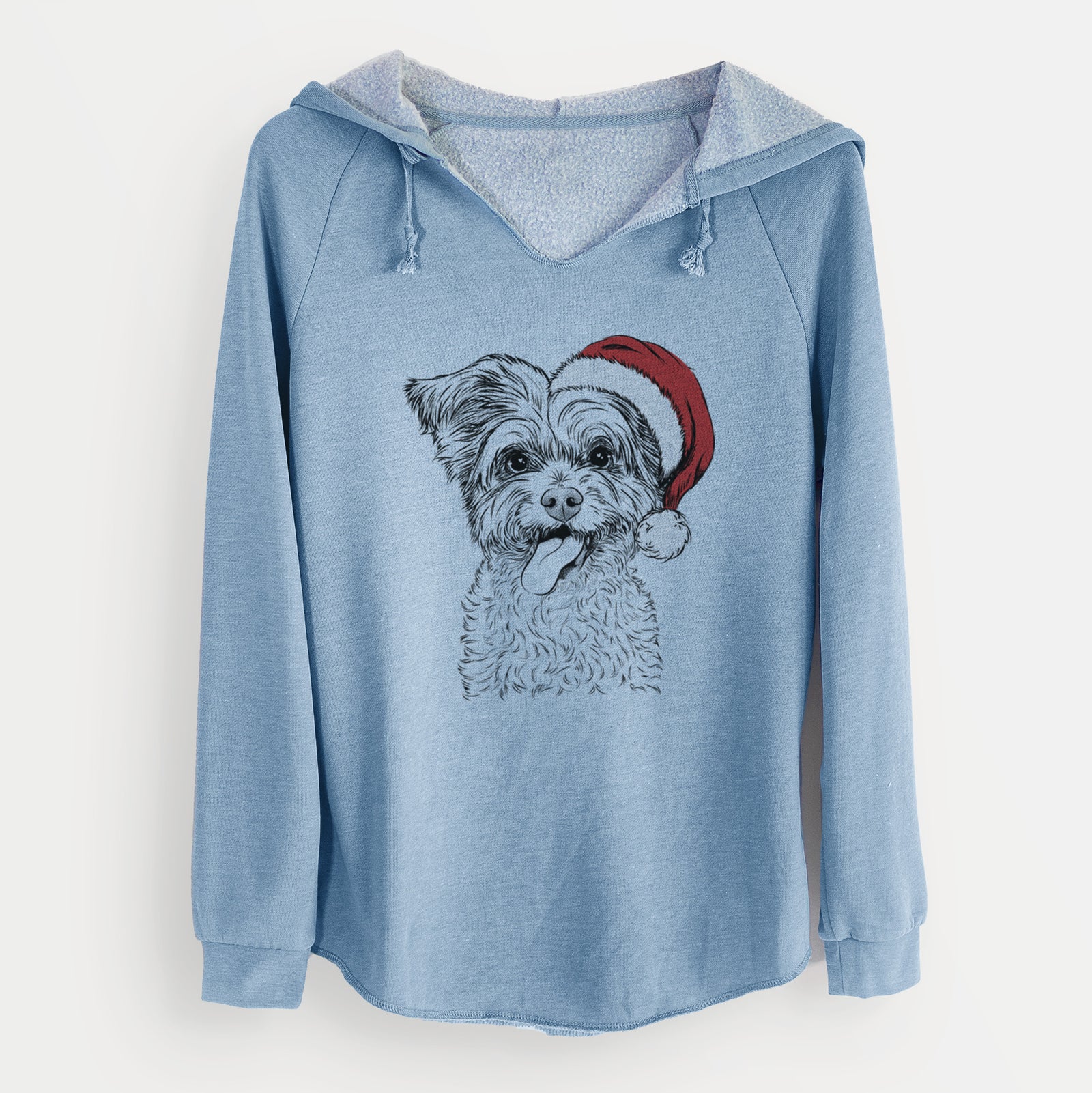 Santa Sweetie the Terrier Mix - Cali Wave Hooded Sweatshirt