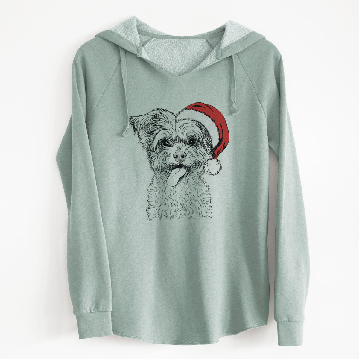Santa Sweetie the Terrier Mix - Cali Wave Hooded Sweatshirt