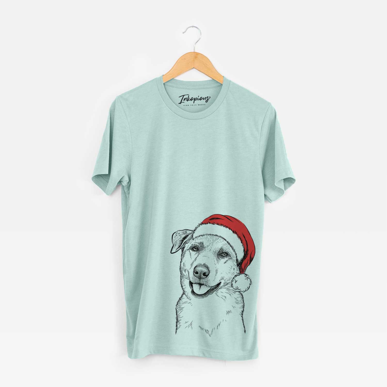 Santa Sydney the Great Pyrenees Australian Shepherd Mix - Unisex Crewneck