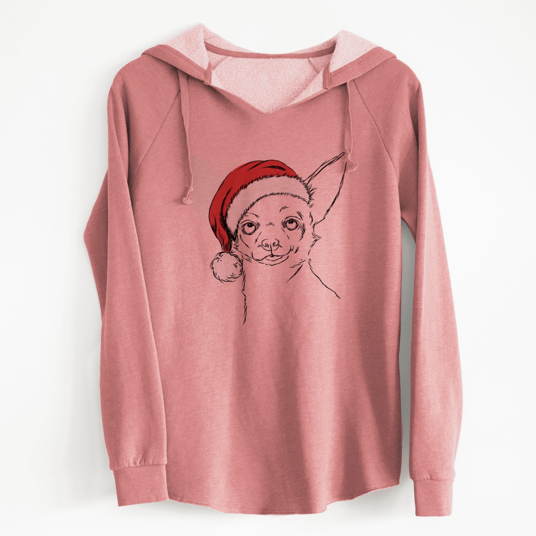 Santa Tabitha the Chihuahua - Cali Wave Hooded Sweatshirt