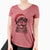 Santa Talos the Rottweiler - Women's V-neck Shirt