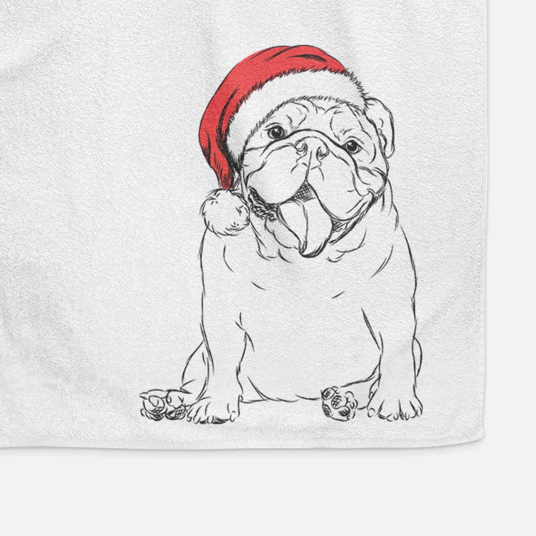 Tank the English Bulldog Decorative Hand Towel