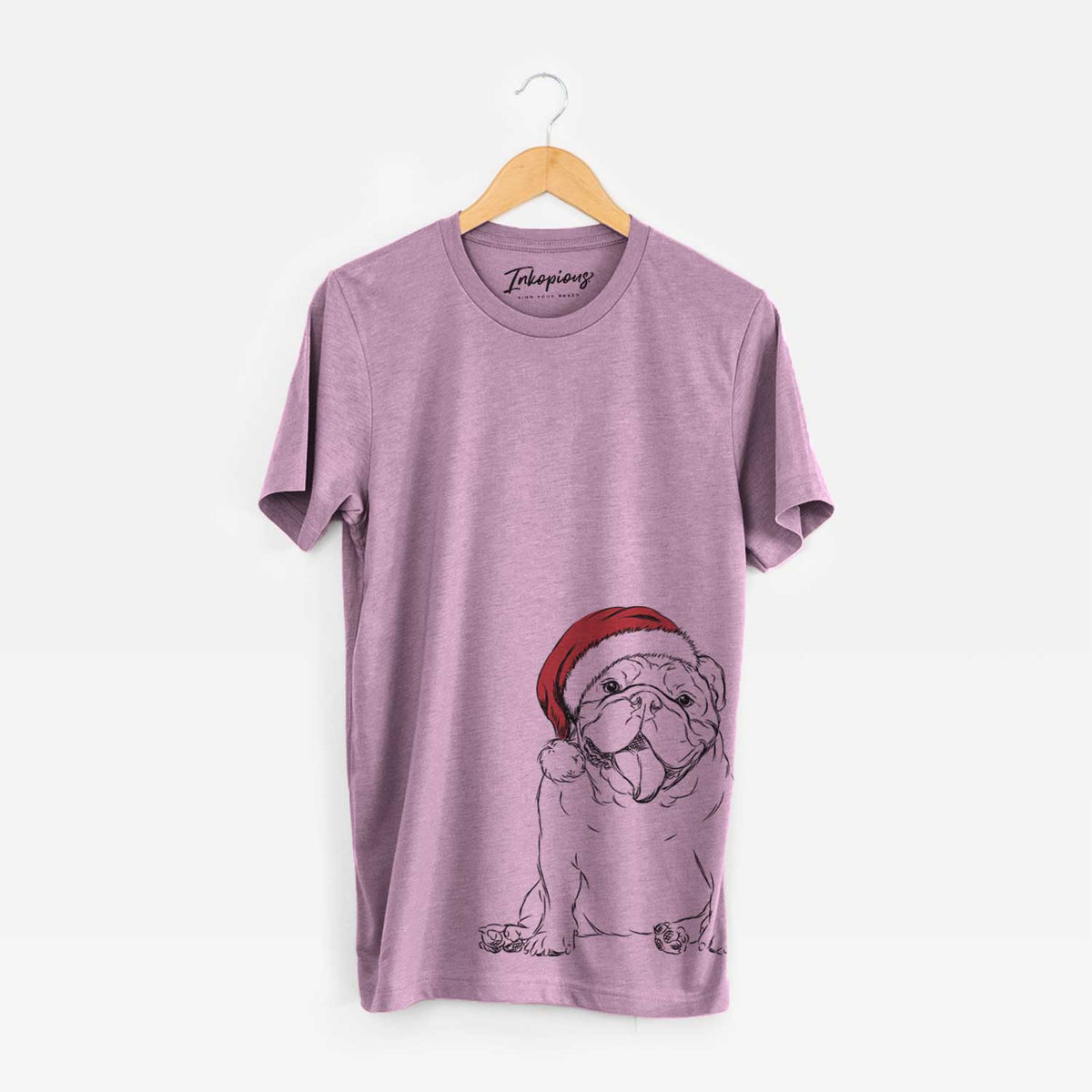 Santa Tank the English Bulldog - Unisex Crewneck