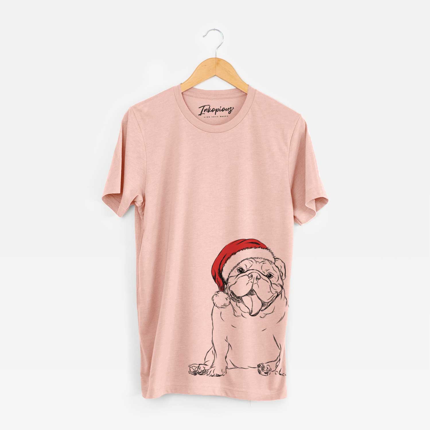 Santa Tank the English Bulldog - Unisex Crewneck