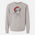 Santa Tanner the Fox Terrier - Unisex Pigment Dyed Crew Sweatshirt