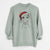 Santa Tanner the Fox Terrier - Unisex Pigment Dyed Crew Sweatshirt