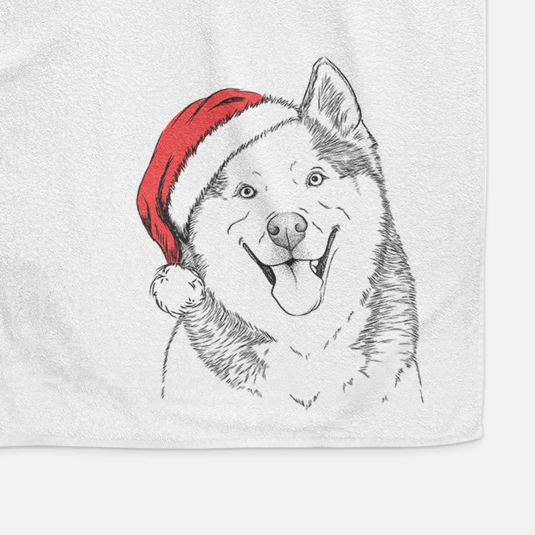 Teak the Siberian Husky Decorative Hand Towel