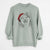 Santa Teak the Siberian Husky - Unisex Pigment Dyed Crew Sweatshirt