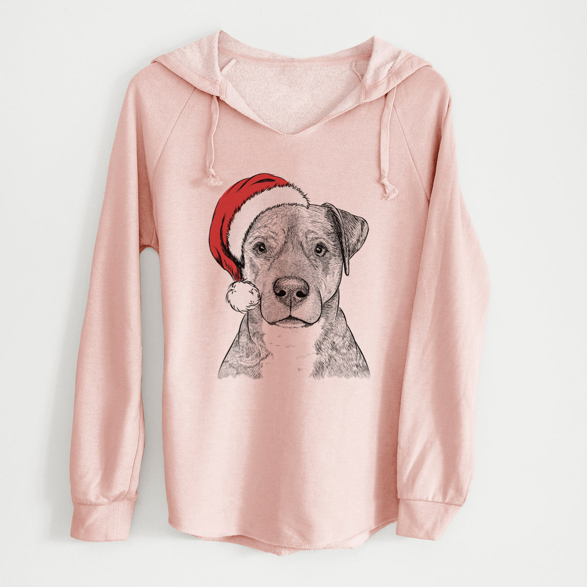 Santa TedE the Mixed Breed - Cali Wave Hooded Sweatshirt