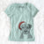 Santa TedE the Mixed Breed - Women's V-neck Shirt