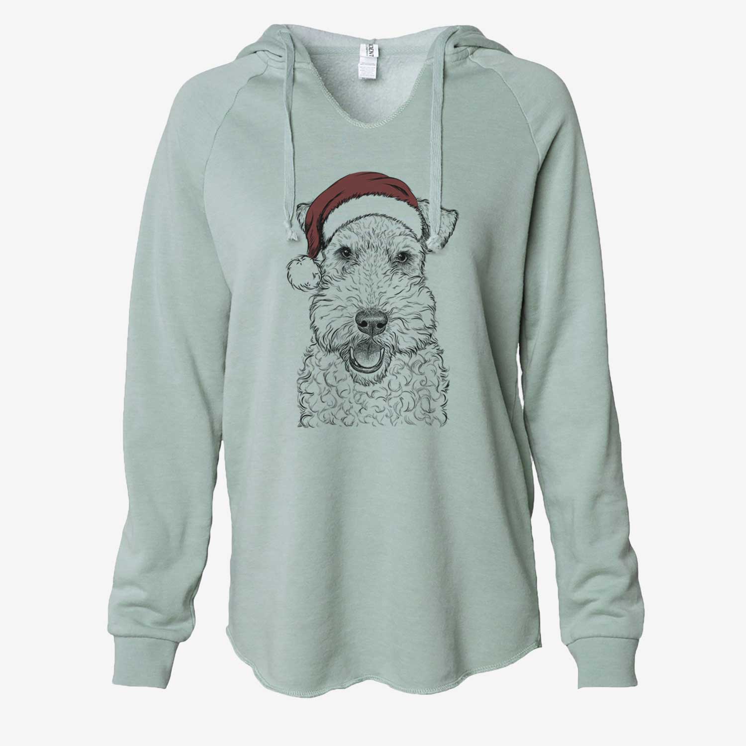 Ted the Wire Fox Terrier - Cali Wave Hooded Sweatshirt