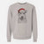 Santa Ted the Wire Fox Terrier - Unisex Pigment Dyed Crew Sweatshirt