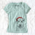 Santa Ted the Wire Fox Terrier - Women's V-neck Shirt