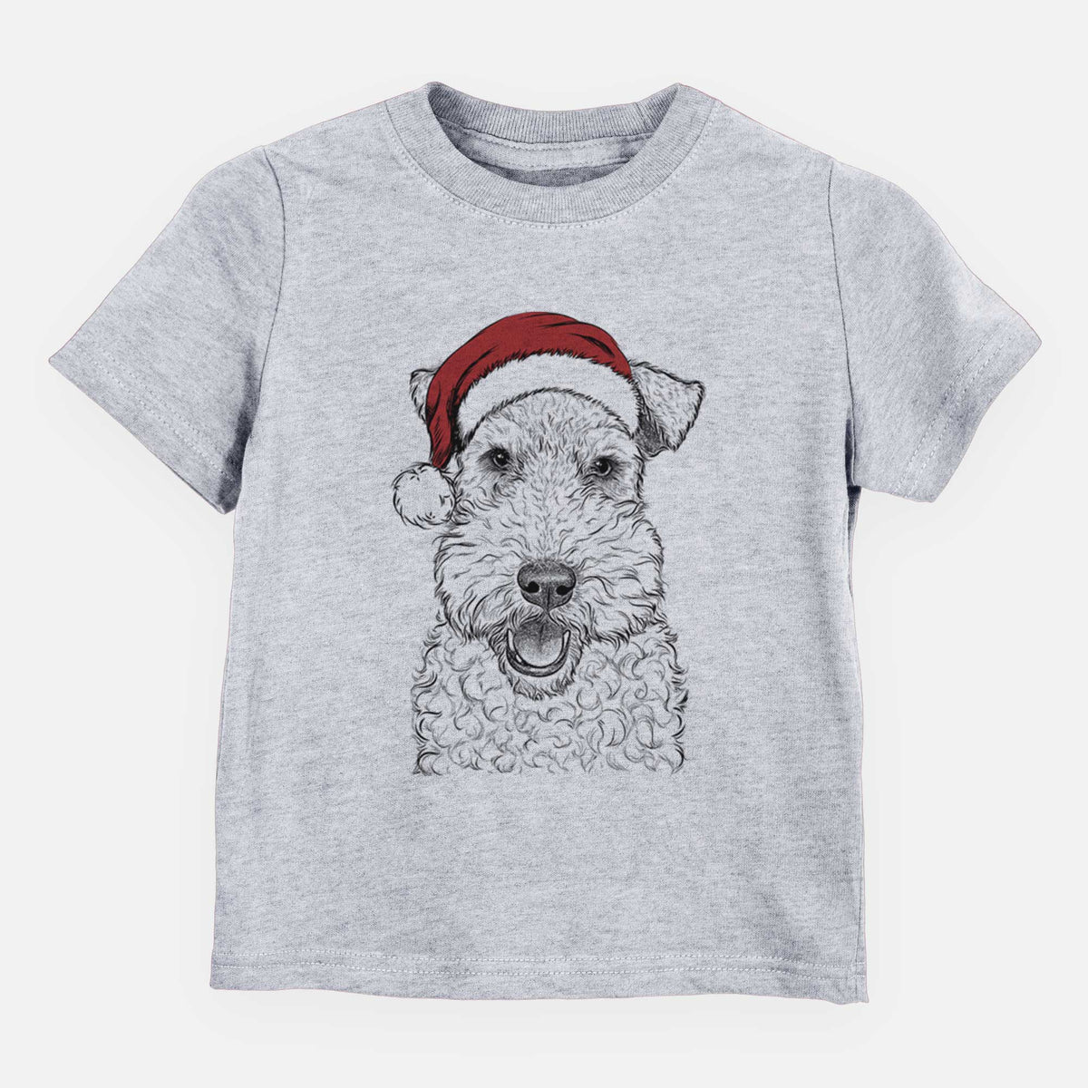 Santa Ted the Wire Fox Terrier - Kids/Youth/Toddler Shirt