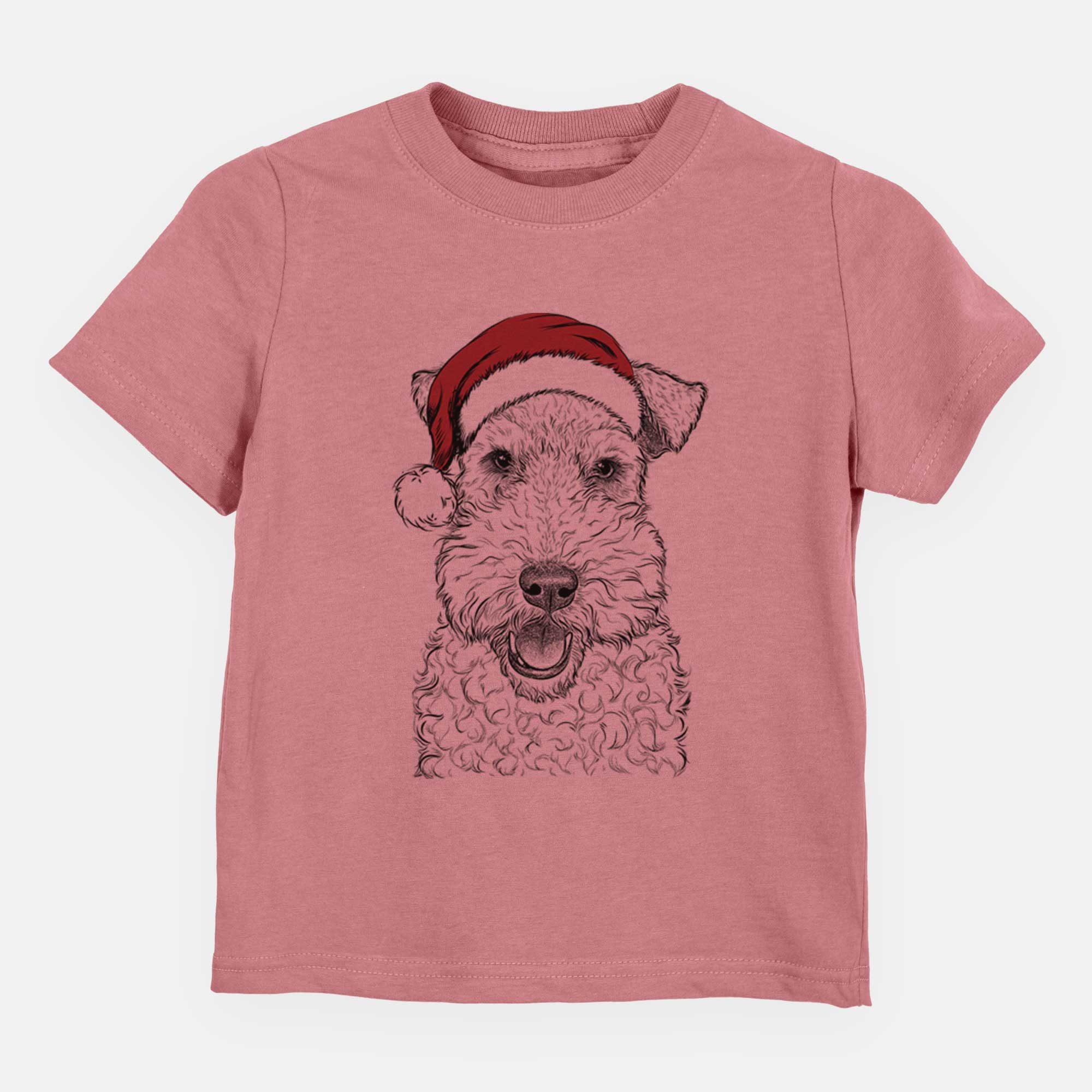 Santa Ted the Wire Fox Terrier - Kids/Youth/Toddler Shirt