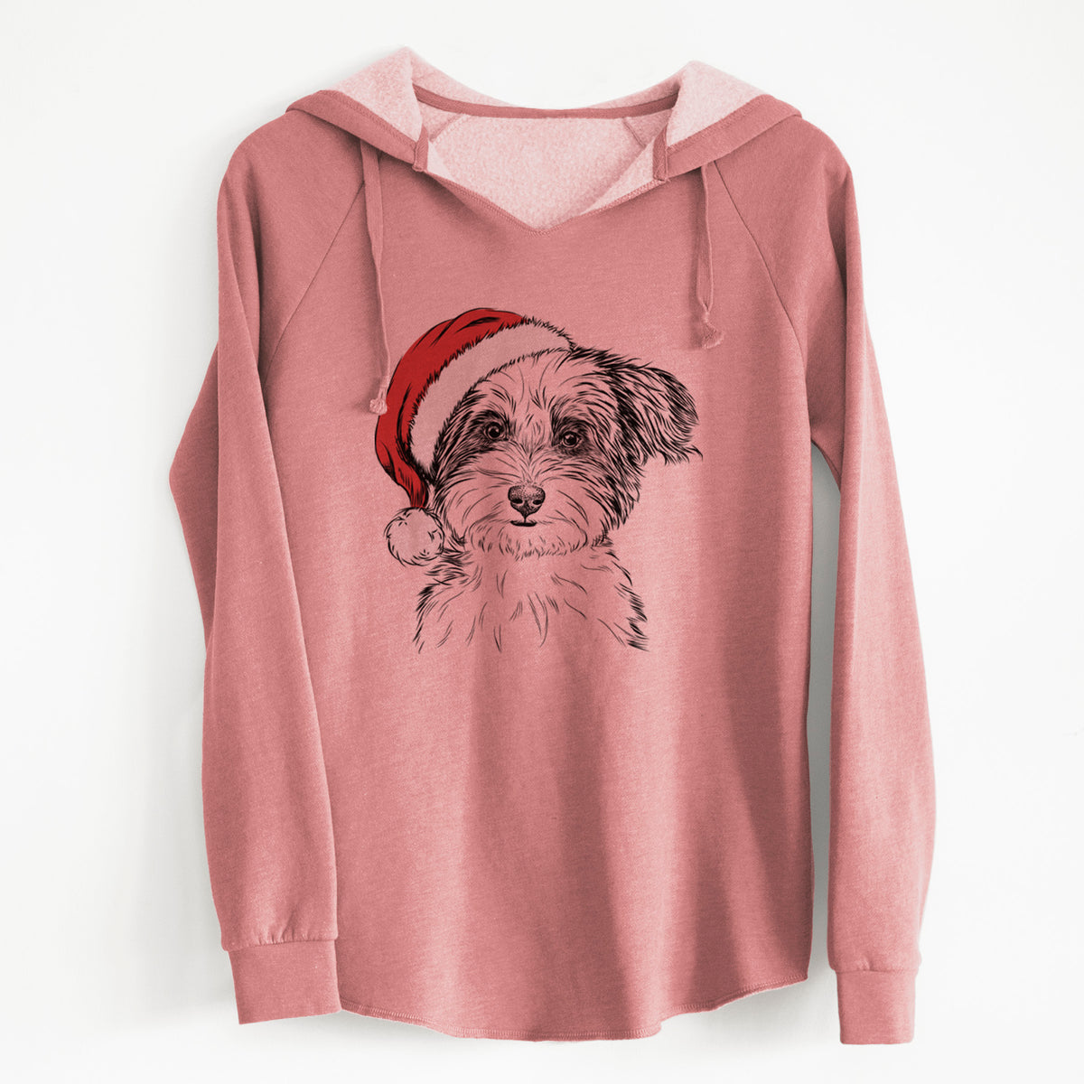 Santa Teddy the Havanese - Cali Wave Hooded Sweatshirt