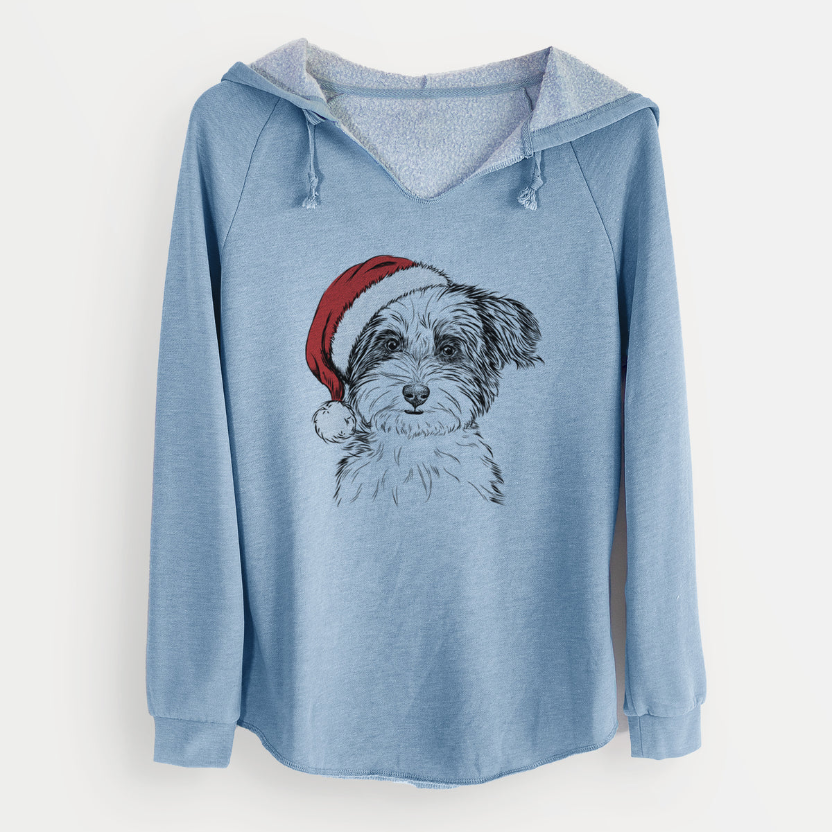 Santa Teddy the Havanese - Cali Wave Hooded Sweatshirt