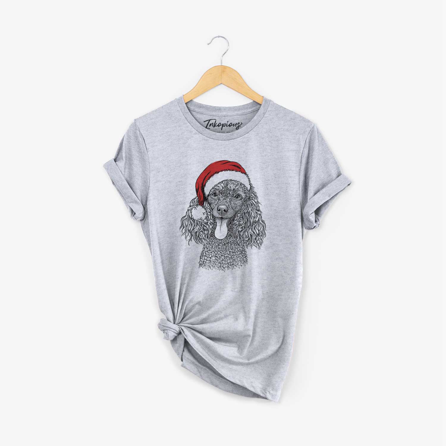 Santa Teddy the Mini Poodle - Unisex Crewneck